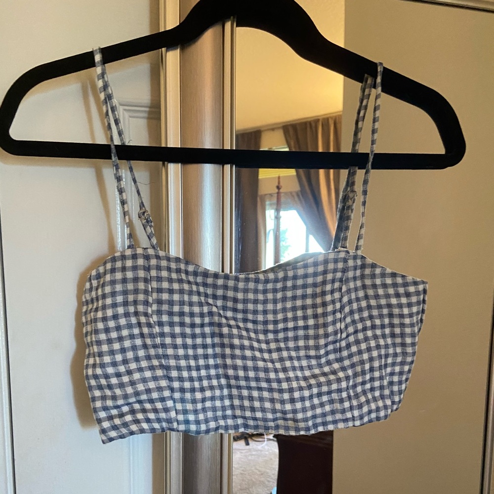 NWT Brandy Melville gingham crop